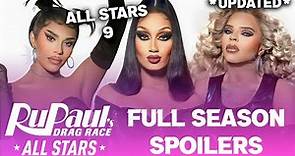 ALL STARS 9 *UPDATED* FULL Season Spoilers - RuPaul's Drag Race