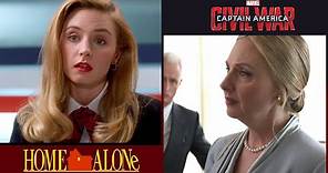 HOME ALONE (1990) Hope Davis as French Ticket Agent (Tony Stark's Mom's first movie)