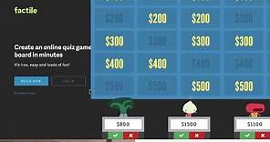 Factile Tutorial - Make Your Own Jeopardy Games