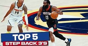 James Harden’s Top 5 Step Back 3-Pointers ♨