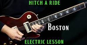 how to play "Hitch a Ride" on guitar by Boston | SOLO lesson tutorial