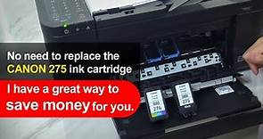 How to refill black and color ink cartridges in canon 275 276 of TR4720 printer