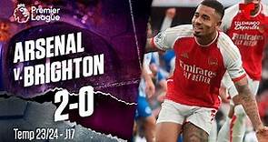 Highlights & Goles: Arsenal v. Brighton 2-0 | Premier League | Telemundo Deportes