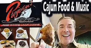 Cajun Food Travel Vlog: Louisiana Cajun Food & Cajun Culture in Lafayette, LA at Prejeans Restaurant