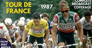 Cycling Tour de France 1987 -- Stephen Roche vs Pedro Delgado -- Complete Broadcast Coverage on CBS