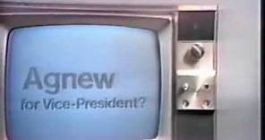 Humphrey laughing at Spiro Agnew 1968 political ad