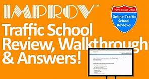 Improv Traffic School Review, Walkthrough, and Exam Answers!