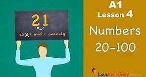 Learn German | Numbers (Part 2) | Zahlen | German for beginners | A1 - Lesson 4