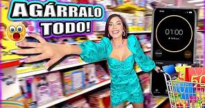 ⏰ ¡1 MINUTO para AGARRAR TODO LO QUE PUEDAS! 😱 MI NOVIO PAGA LA CUENTA 💸 RETO EXTREMO - Lulu99