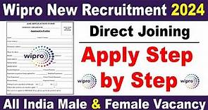 Wipro Job Apply 2024 | Wipro 2024 hiring process | Wipro jobs for freshers 2024 | Job vacancy 2024