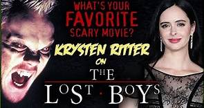 Krysten Ritter on THE LOST BOYS! | What's Your Favorite Scary Movie?