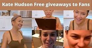 Kate Hudson Instagram Live| Free Giveaways to 5 Fans