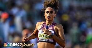 Sydney McLaughlin posts top-10 time EVER while easing into 400 hurdles final | NBC Sports