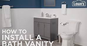 How To Install A Bathroom Vanity