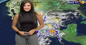 Weather girl Susana Almeida has unfortunate wardrobe malfunction