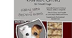 Tartar Shield Soft Rawhide Chews | Safe Dental Treats for Small Dogs | Vet VOHC Approved | Daily Bone Cleans Teeth & Gums Fresh Breath Oral Health Support | USA Made | (Small Dogs / 12 Count)