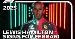 Lewis Hamilton Joins Ferrari For The 2025 F1 Season!