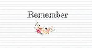 Remember by Christina Rossetti - Analysis