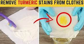 Easy way to Remove Turmeric Stains from White Clothes Completely