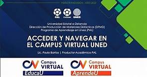 Acceder y navegar en el Campus virtual UNED: AprendeU EducaU
