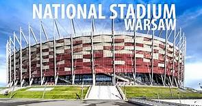 Warsaw City Poland - National Stadium Warsaw, 4K 60fps City Walk - Travel Walk Tour, Warsaw Tour,