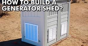 How to build a portable generator shed enclosure?