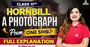 A Photograph Class 11 One Shot | Class 11 English Hornbill | By Shipra Ma'am