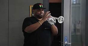 Rashawn Ross Testing out 180S37 Trumpets at Bach