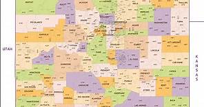 Colorado County Zip Codes Map