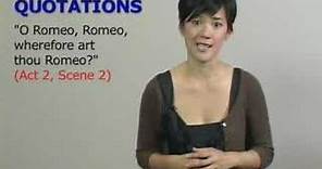 Romeo and Juliet - Famous Quotations