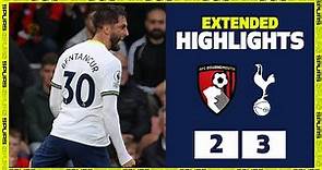 Bentancur seals BRILLIANT comeback win | EXTENDED HIGHLIGHTS | Bournemouth 2-3 Spurs