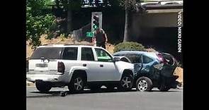 WATCH: SUV Continuously Rams Parked Vehicle In Alleged Sacramento Road Rage