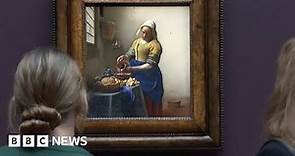 Largest collection of Johannes Vermeer paintings on show in Amsterdam – BBC News