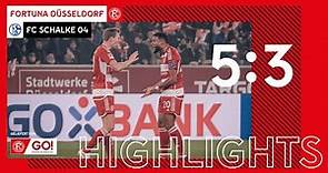 HIGHLIGHTS | Fortuna Düsseldorf vs. FC Schalke 04 5:3 | Nichts für schwache Nerven