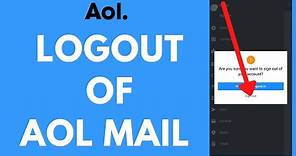 AOL Mail Logout: How to Sign Out of AOL Mail | Logout of aol.com