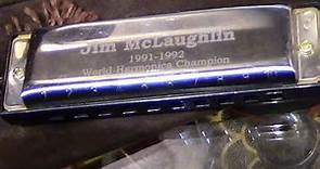Jim McLaughlin World Champion Harmonica player comes to Wind Works in Bellingham, WA. March 7, 2020.