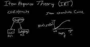 A Brief Introduction to Item Response Theory (IRT)