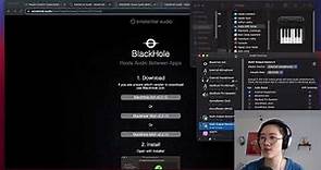 Install and set up of Black Hole Audio Driver