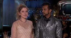 Utkarsh Ambudkar & Rose McIver Present Best Picture - Non-English Language I 81st Golden Globes