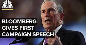 Michael Bloomberg delivers first speech as a presidential candidate – 11/25/2019