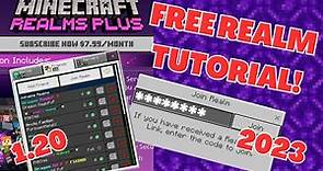 How To Get Free Minecraft Realms 2023! [mcpe, xbox, ps4, pc] (UPDATED 1.20+ Tutorial)