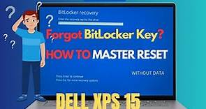 How To Master Reset Laptop When Don't know BitLocker Recovery Key