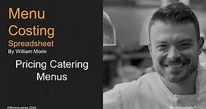 Pricing Catering Menus