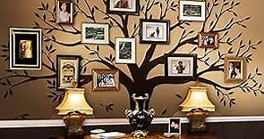 Simple Shapes Family Tree Wall Decal (Chestnut Brown, Standard Size: 107" w x 90" h)