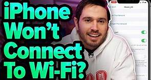 My iPhone Won't Connect To Wi-Fi! Here's The Real Fix.