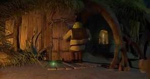 Shrek (2001) Fairytale Creatures in Swamp Scene