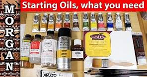 Oil painting for beginners supplies - what you need to buy