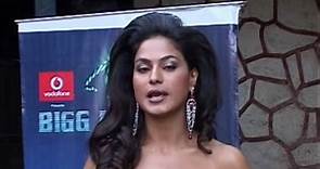 Bollywood Bold & Hot Babe Veena Malik Speaks during the grand finale of the reality show Big Boss Season 4