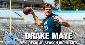 Drake Maye 2022 Regular Season Highlights | North Carolina QB