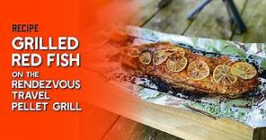 Grilled Redfish on the Rendezvous Travel Pellet Grill